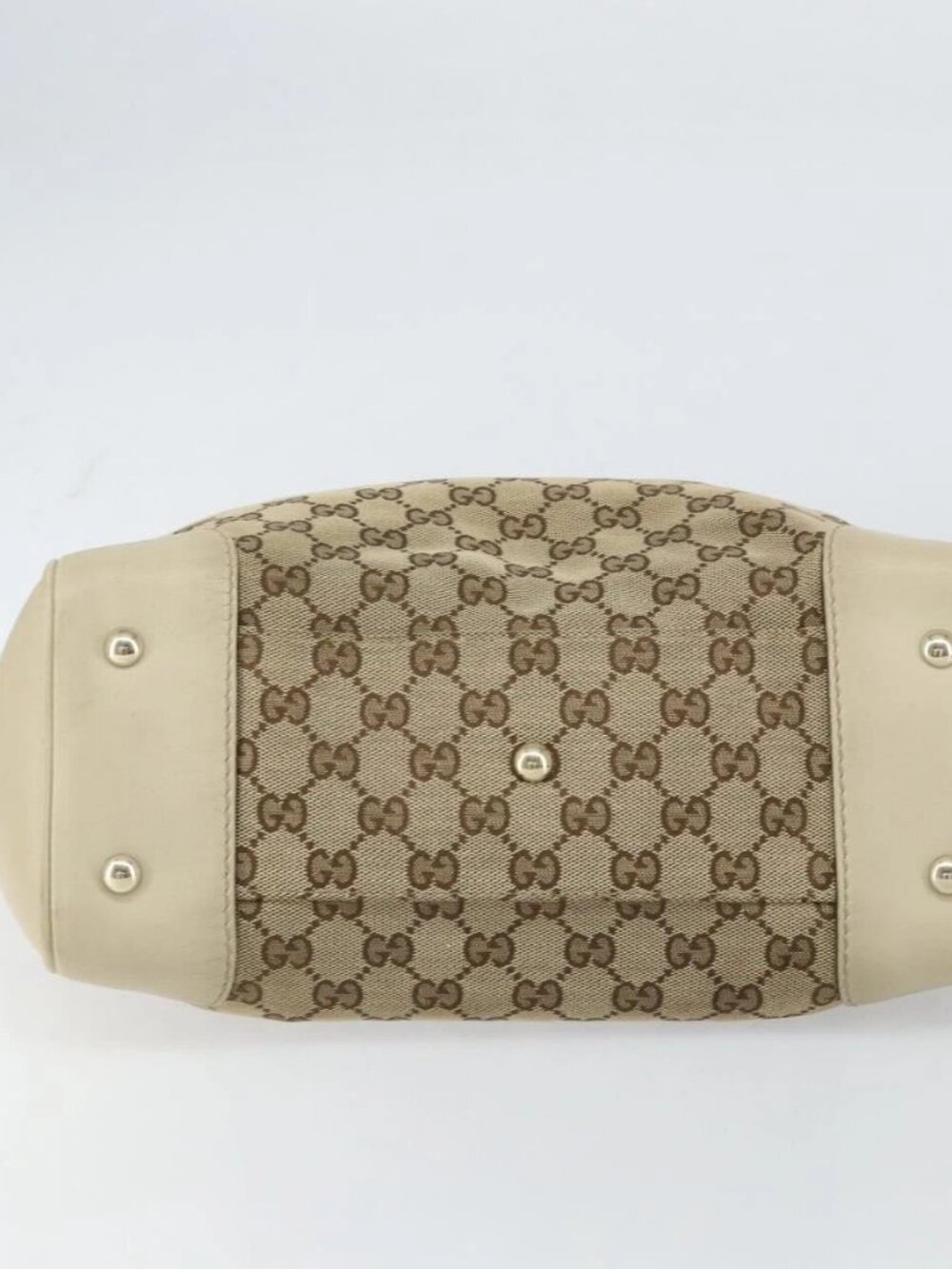 GUCCI GG Canvas Web Sherry Line Mayfair Tote Bag Beige Red 257061 Auth ep12533 - Picture 7 of 16